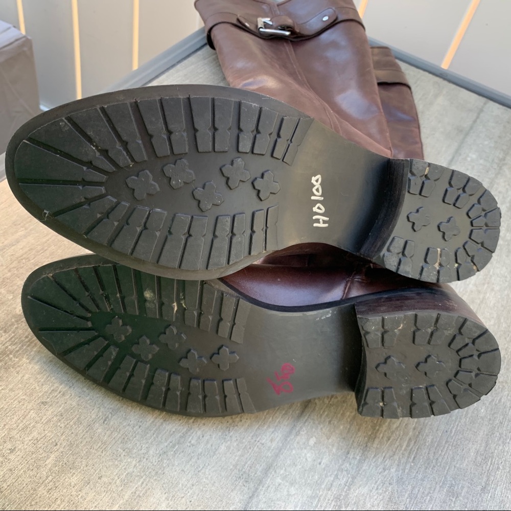 COLE HAAN Brown Leather Equestrian Riding Boots - Picture 3 of 5